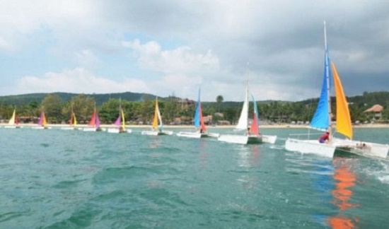 A sailboat race was organized on Vietnam’s Phu Quoc Island for the first time on May 5, 2016 Tuoi Tre