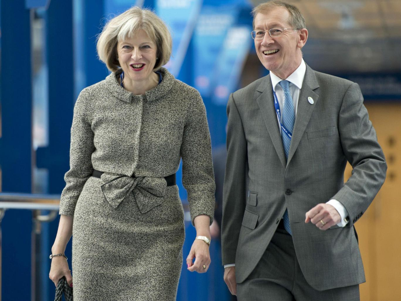 Bà Theresa May cùng chồng Philip May (Ảnh: Getty)