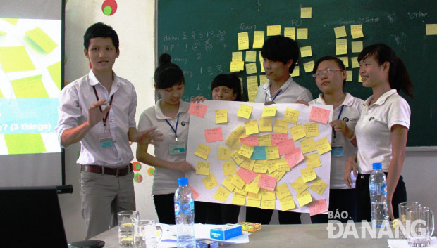 Local students at an Agile session  