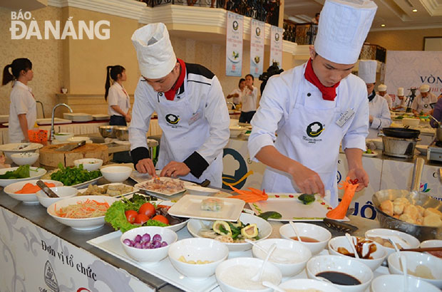 Contestants at the qualifying round of the Golden Spoon Contest in Da Nang