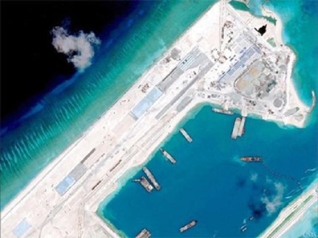 China's illegal construction in the East Sea (Source: VNA)