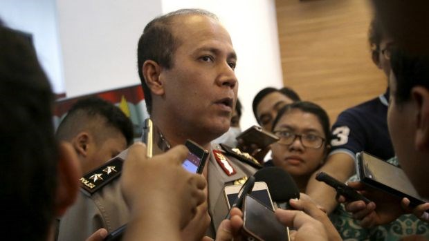 Indonesian National Police spokesman Major General Boy Rafli Amar at the National Police headquarters in Jakarta (Source: AP)