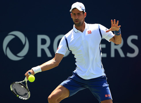 Djokovic mất khá nhiều sức trong trận ra quân Rogers Cup. (Ảnh: Getty). 