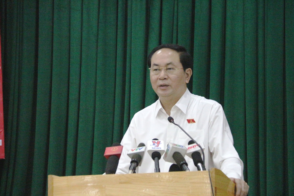 Chủ tịch nước Trần Đại Quang khẳng định các cá nhân, tổ chức liên quan đến sự cố Formosa sẽ bị xử lý nghiêm