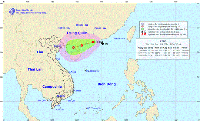 Mây vệ tinh. (Nguồn: KTTVTW)