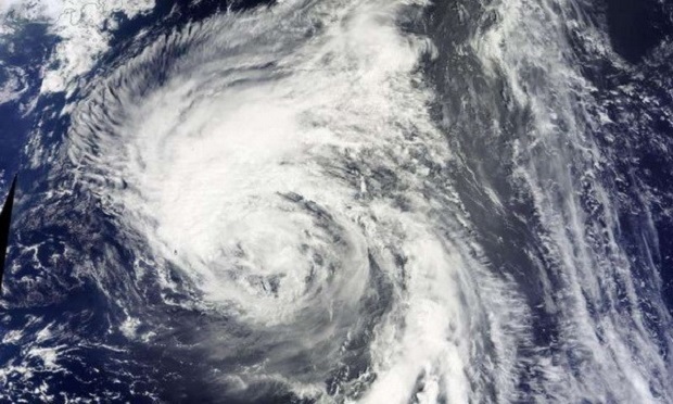 Satellite image of Chanthu storm eye (Source: phys.org)