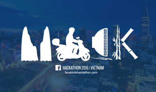 The logo of the 2016 Facebook Vietnam Hackathon is seen in this photo taken from the contest’s official Facebook page.