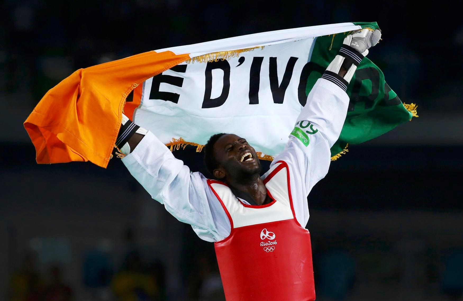 Cisse giúp Bờ Biển Ngà có HCV Taekwondo đúng vào giây cuối cùng ở trận chung kết hạng 84kg nam