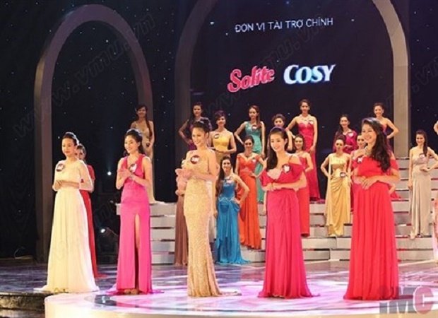 Contestants in the final round of Miss University Vietnam last year. (Photo courtesy of the organiser)