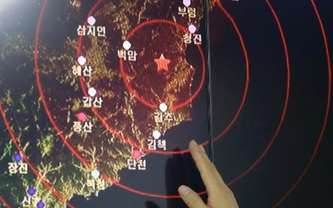 Hình ảnh mô tả vị trí vụ thử hạt nhân của Triều Tiên. Ảnh: Reuters