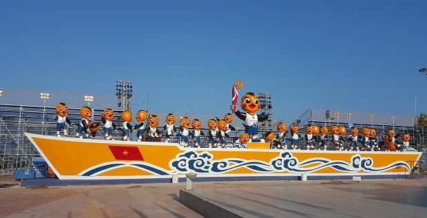  The official mascot of ABG 5 at the East Sea Park