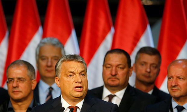 Thủ tướng Viktor Orban tuyên bố chiến thắng trong “cuộc chiến người nhập cư của EU”. 	                 Ảnh: Reuters