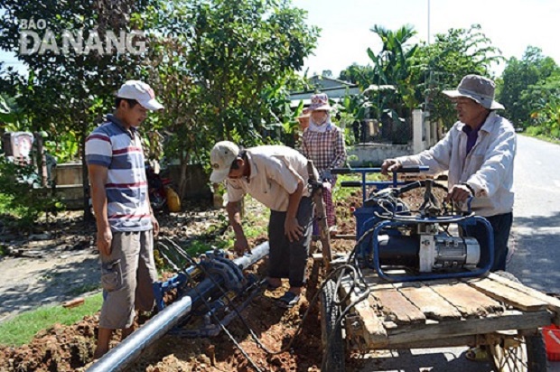  Installing a water pipe system in a local rural area