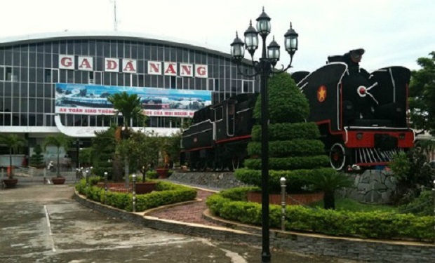 The Da Nang railway station 