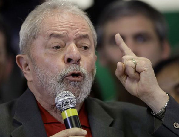 Cựu Tổng thống Brazil Lula da Silva. Ảnh: AP