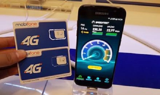 MobiFone, another Vietnamese mobile operators, has been allowed to provide 4G services. Photo from MobiFone’s website.