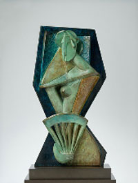 “Người đàn bà và chiếc quạt”- Tượng đồng của Alexander Archipenko (1887-1964).
