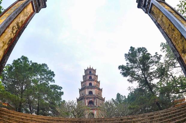 Thien Mu Pagoda in Hue. Photo by VnExpress/Thien Dinh Phan