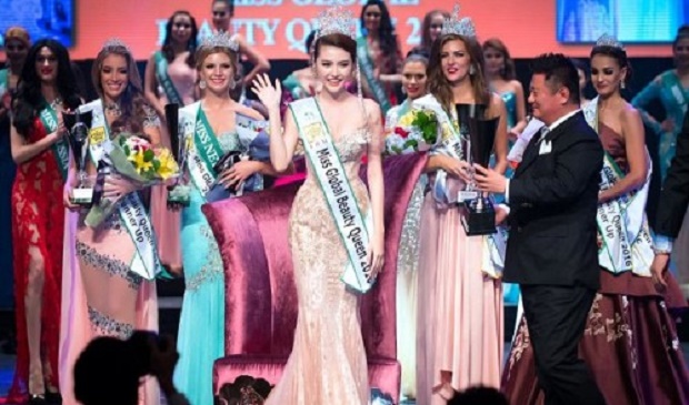 In this file photo, Nguyen Thi Ngoc Duyen is crowned at the Miss Global Beauty Queen pageant in South Korea on October 24, 2016.