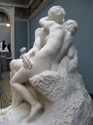 Nụ hôn-Tượng của Rodin.