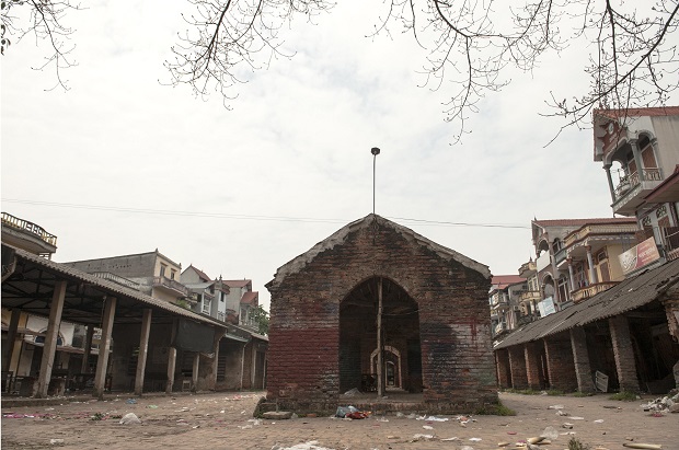  A corner of the village’s market