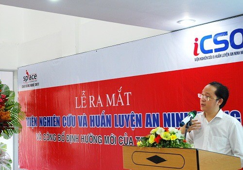 Mr Do Ngoc Duy Trac speaking at the opening ceremony (Photo: vietnamnet.vn)