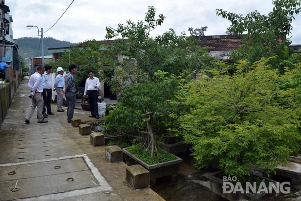 Hạ tầng thoát nước lại... dẫn nước vào nhà dân ở khu vực tổ dân phố 144, phường Hòa Khánh Nam.