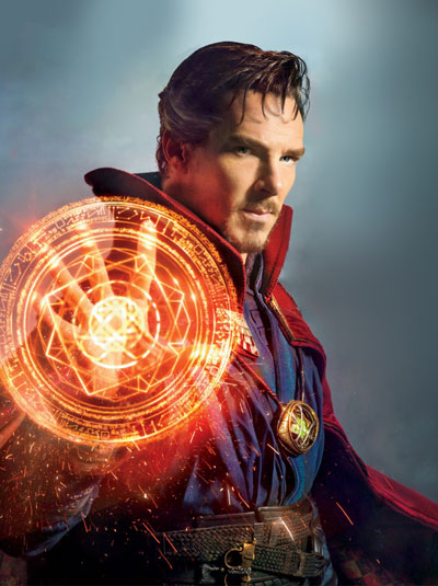 Diễn viên Benedict Cumberbatch trong vai bác sĩ Strange.