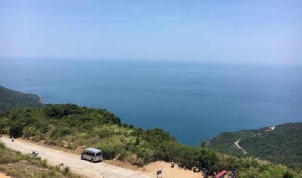 A corner of Son Tra Peninsula is seen from Ban Co Peak in Da Nang City, located in central Vietnam. Tuoi Tre