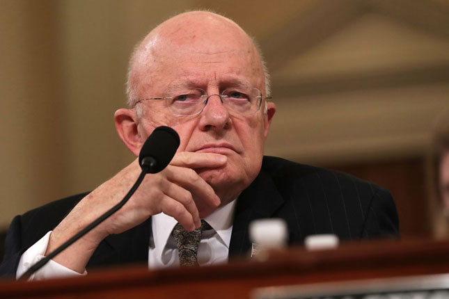 Ông James Clapper sẽ tiếp tục làm Giám đốc Tình báo quốc gia Mỹ đến tháng 1-2017.            Ảnh: Getty Images