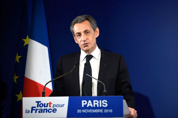 Với 21% số phiếu, cựu Tổng thống Pháp Nicolas Sarkozy đã bị loại. Ảnh: AFP