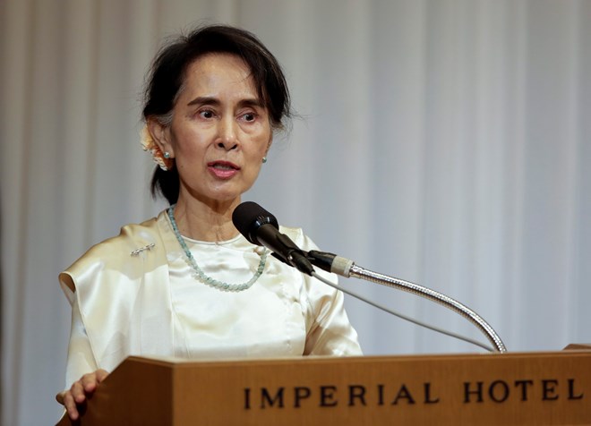 Myanmar State Counsellor Aung San Suu Kyi. (Photo: EPA/VNA)