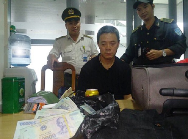  Wang QingJian was arrested at Da Nang International Airport. Photo by VnExpress/N.Đ