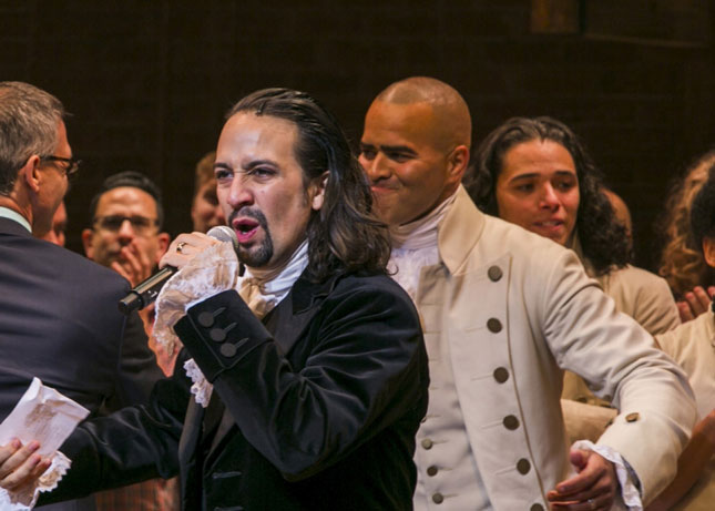 Một hoạt cảnh trong vở nhạc kịch “Hamilton”.