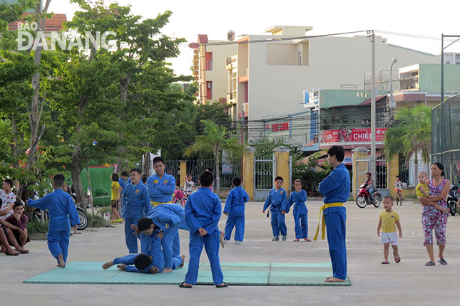 Trung tâm Văn hóa - Thể thao quận Thanh Khê hoạt động sôi nổi, đặc biệt bộ môn võ thuật.