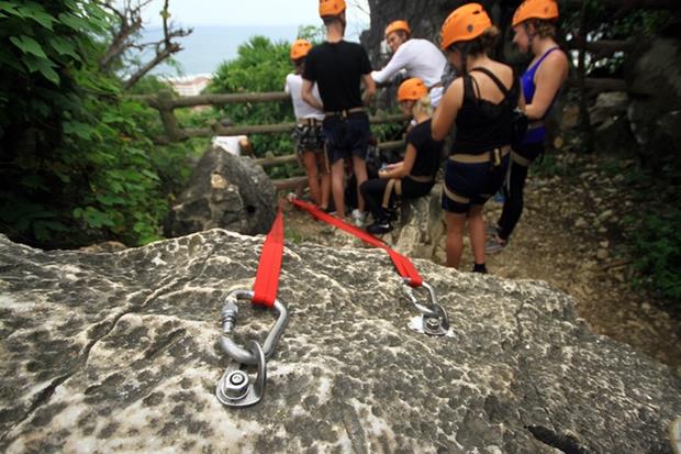 The tour also gives visitors a chance to experience rappelling in descent.