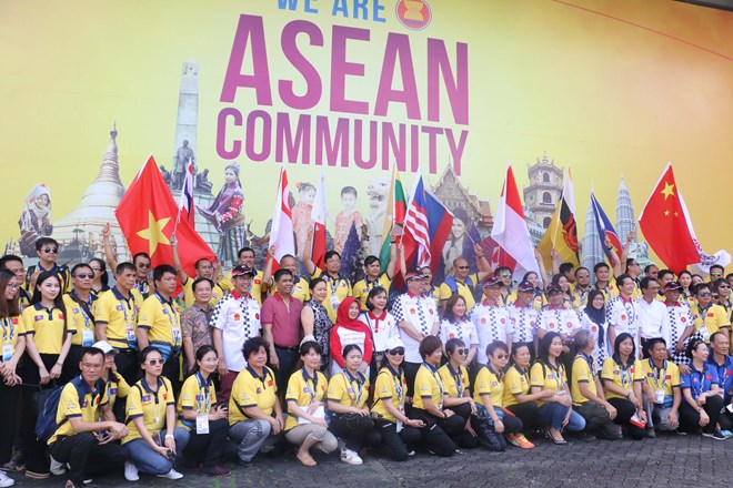 The participants of ASEAN-China Rally 2016. (Photo: VNA)