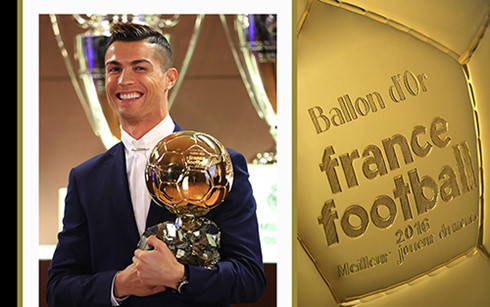 Quả bóng Vàng 2016 là thành quả xứng đáng cho những nỗ lực của Ronaldo trong năm 2016 (Ảnh: francefootball).