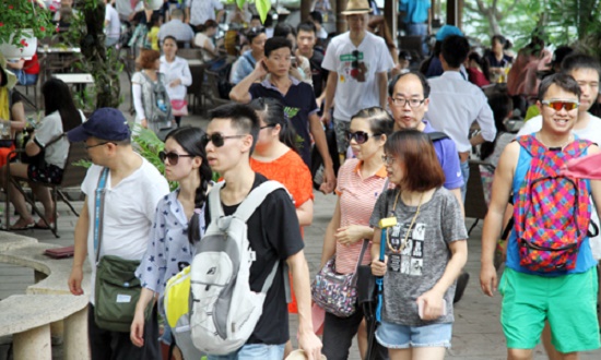 Chinese tourists in central Vietnam. Photo by VnExpress/Xuan Ngoc