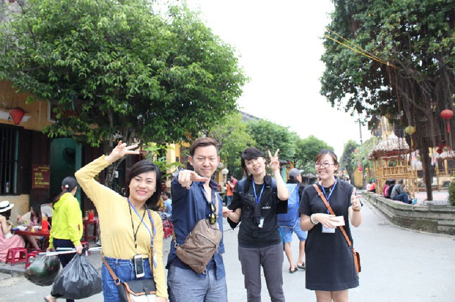 Members of team ‘Building Tourism Community’ visiting Hoi An