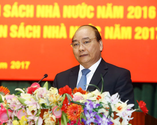 Thủ tướng Chính phủ Nguyễn Xuân Phúc phát biểu chỉ đạo hội nghị.                               Ảnh: TTXVN