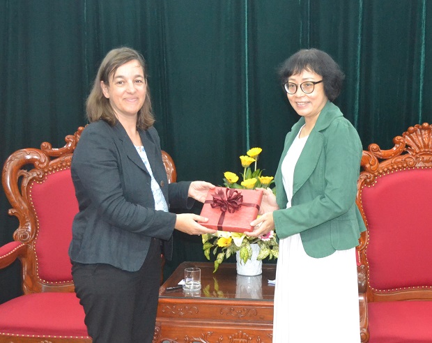 Director Fanny Quertamp (left) and Deputy Director Hanh