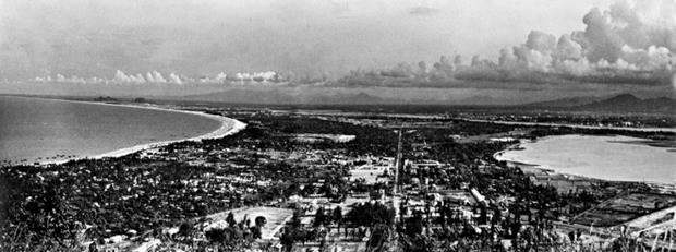 This old photo shows what Da Nang looked like 20 years ago, with so many trees and no high-rise buildings.