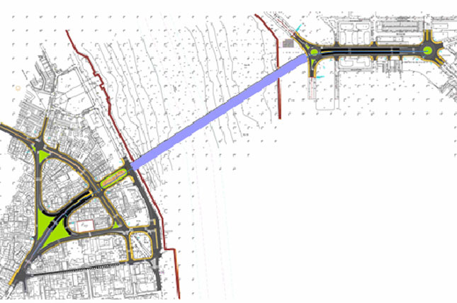 An architect’s plan of the new tunnel