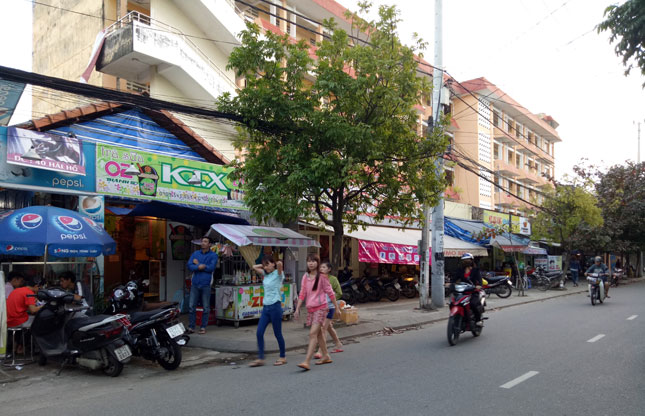 Ký túc xá Trường cao đẳng công nghệ nằm trên đường Thanh Sơn