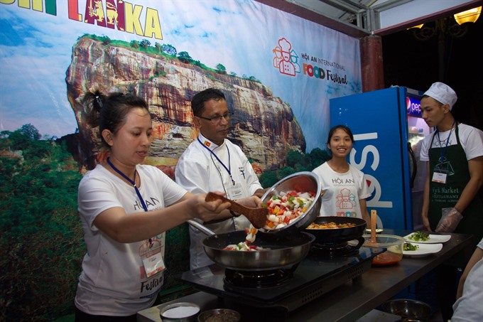 Chefs from Sri Lanka showcased their cuisine at the Hoi An International Food Festival last year.