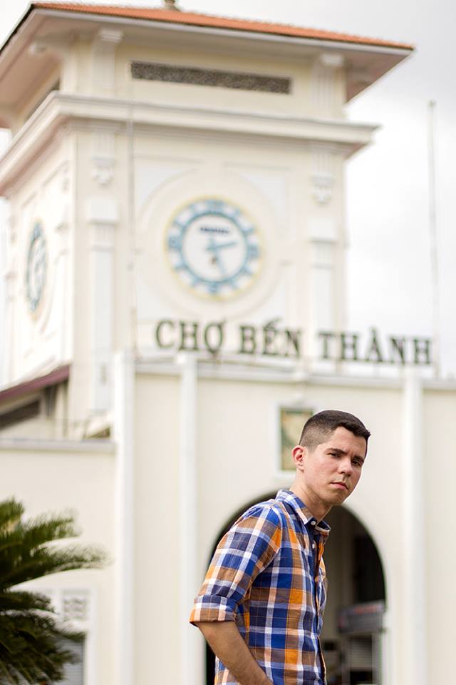 Rafael Ribeiro in a photo taken in front of Ho Chi Minh City's signature Ben Thanh market. Photo provided by Rafa