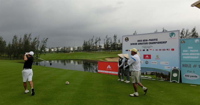 Golfers play at the Montgomerie Links Việt Nam. - Photo courtesy of the Montgomerie Links Việt Nam Read more at http://vietnamnews.vn/sports/350289/golfers-to-challenge-at-world-masters-in-da-nang.html#1doTUe2gDxeg2JbI.99