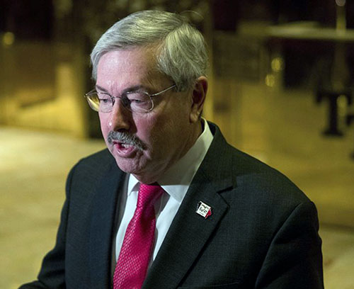 Ông Terry Branstad được đề cử làm Đại sứ Mỹ tại  Trung Quốc.   			                 Ảnh: AP