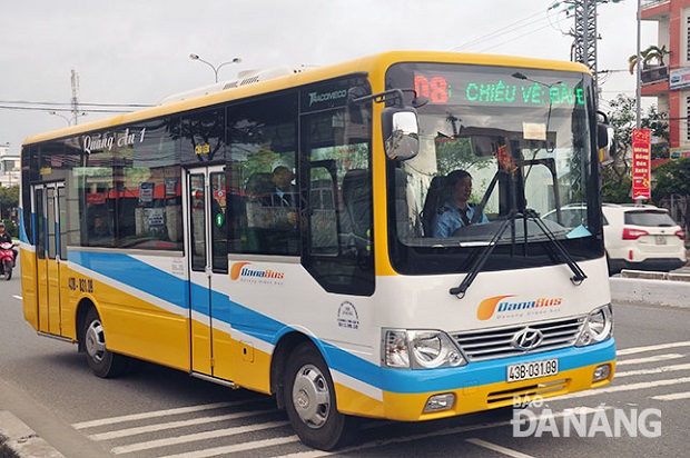 An intra-city bus